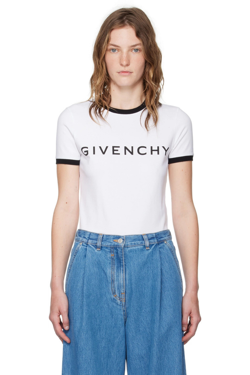 Givenchy Ringer T Shirt_White/Black