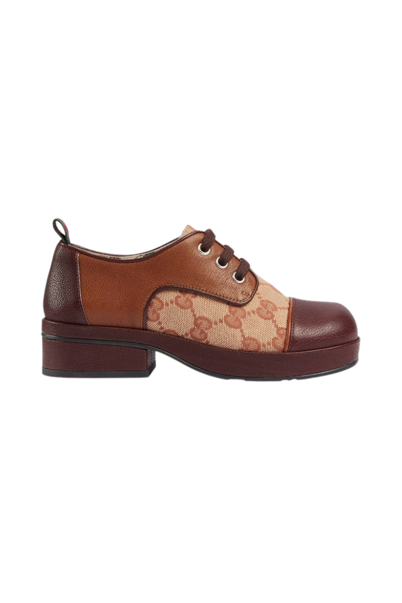 Gucci Kids Leather Shoes with GG Logo