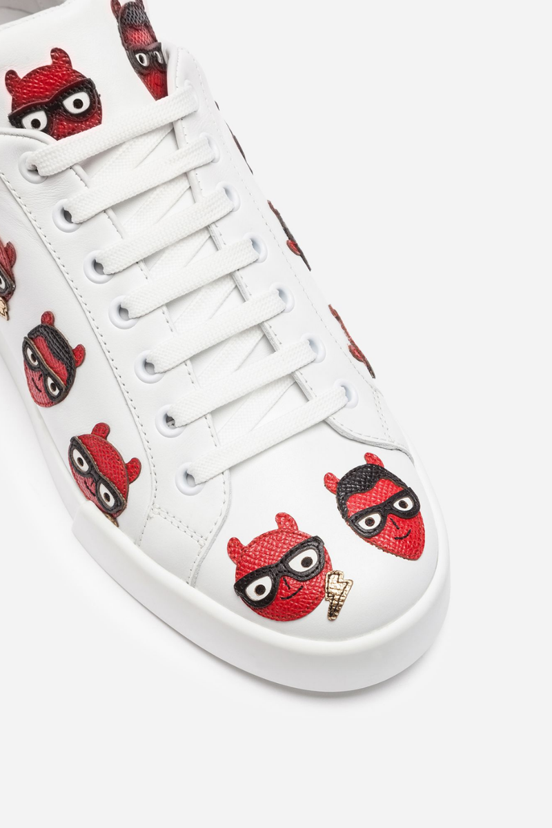 Dolce & Gabbana Women's "Portofino Light" Leather Sneakers