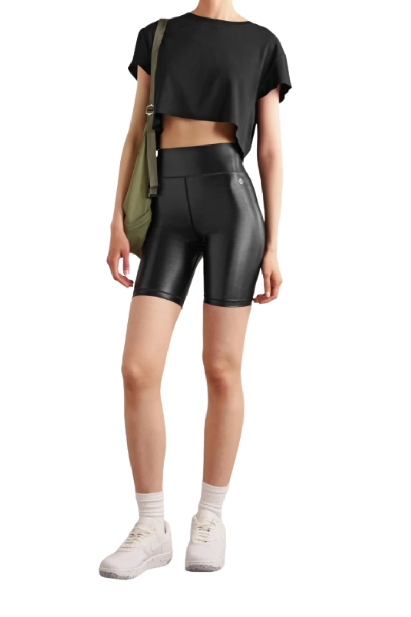 Bandier Center Stage Biker Shine Black BSS18113