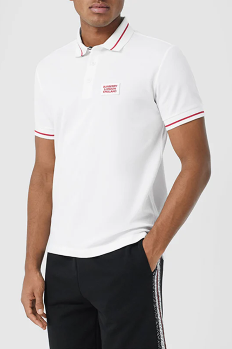 Burberry Men's Grenford Polo White