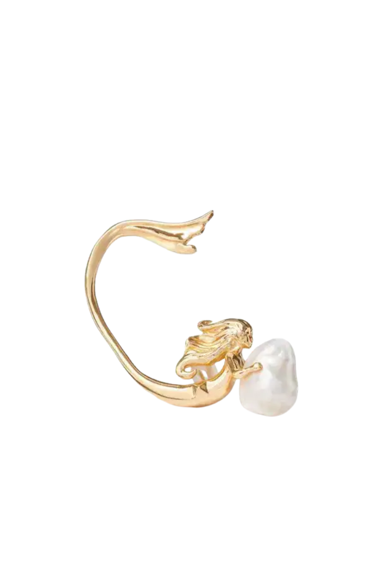 Valentino Garavani 
Mermaid Clip-On Earrings In Rose Gold