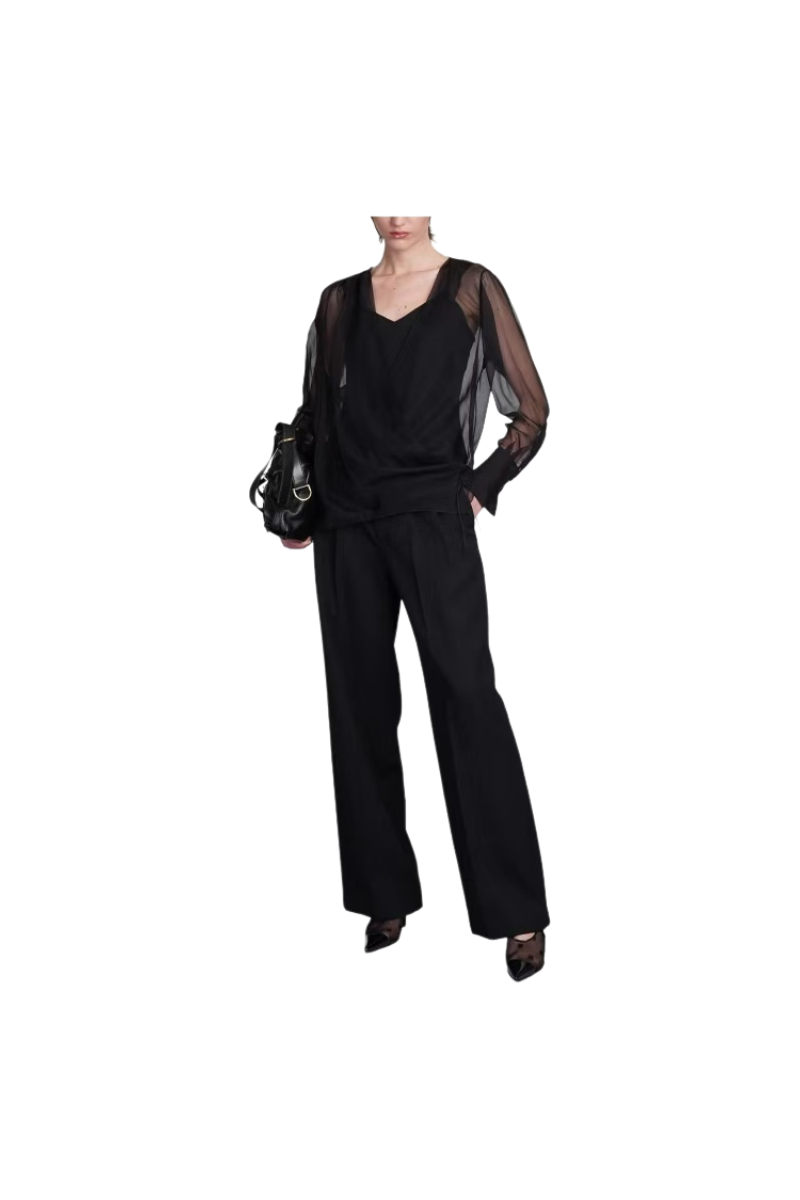 Givenchy Drapped Shirt Black BW618Q152V