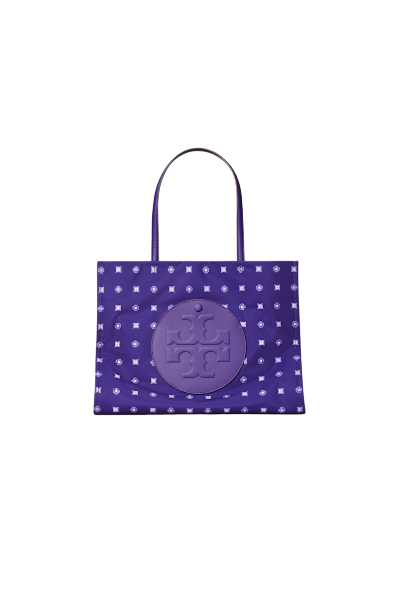 Tory Burch Ella Printed Small Tote Blue Candy Dots 170614-400