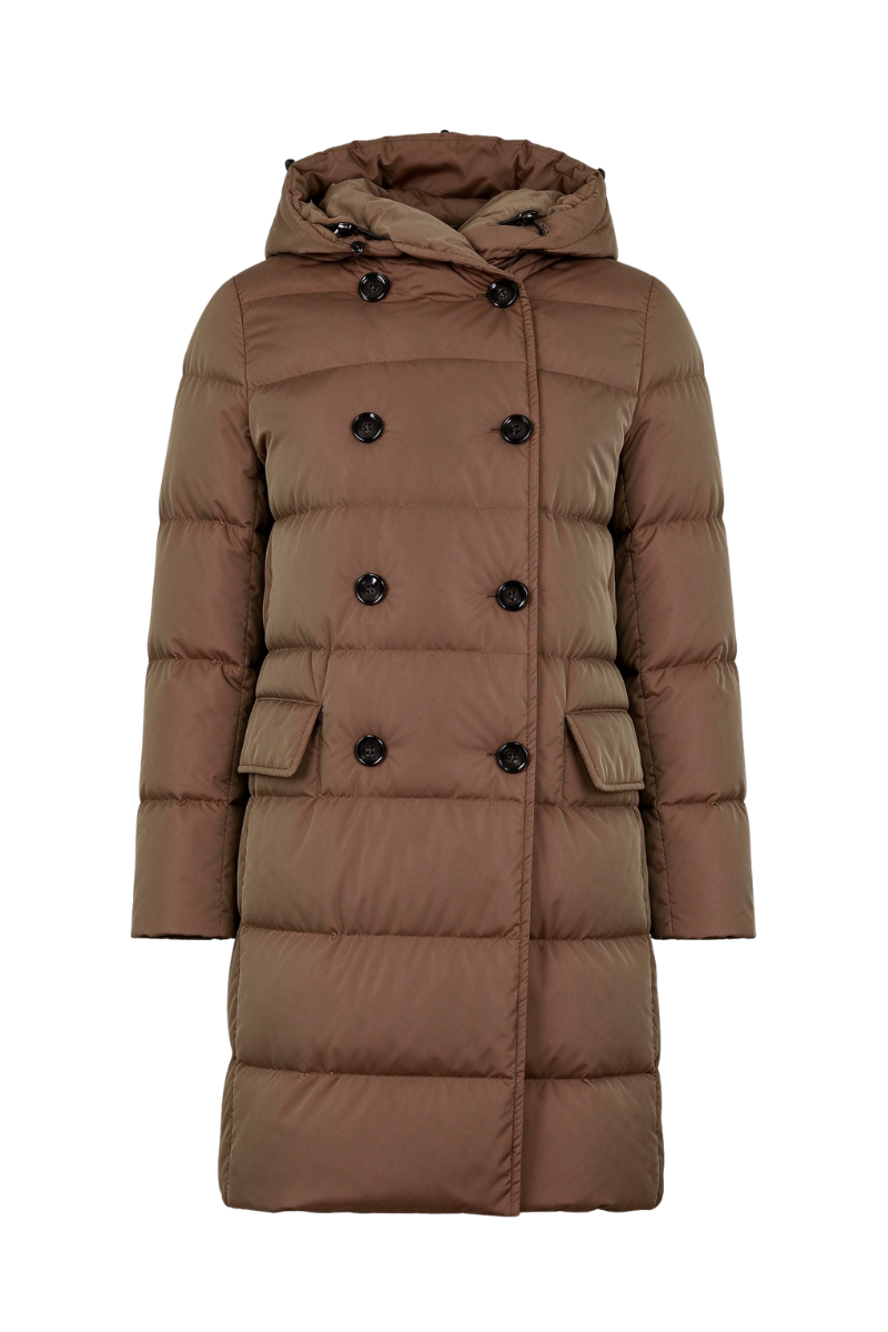 MooRER AINARAAMC Long Hooded Quilted Coat Fango