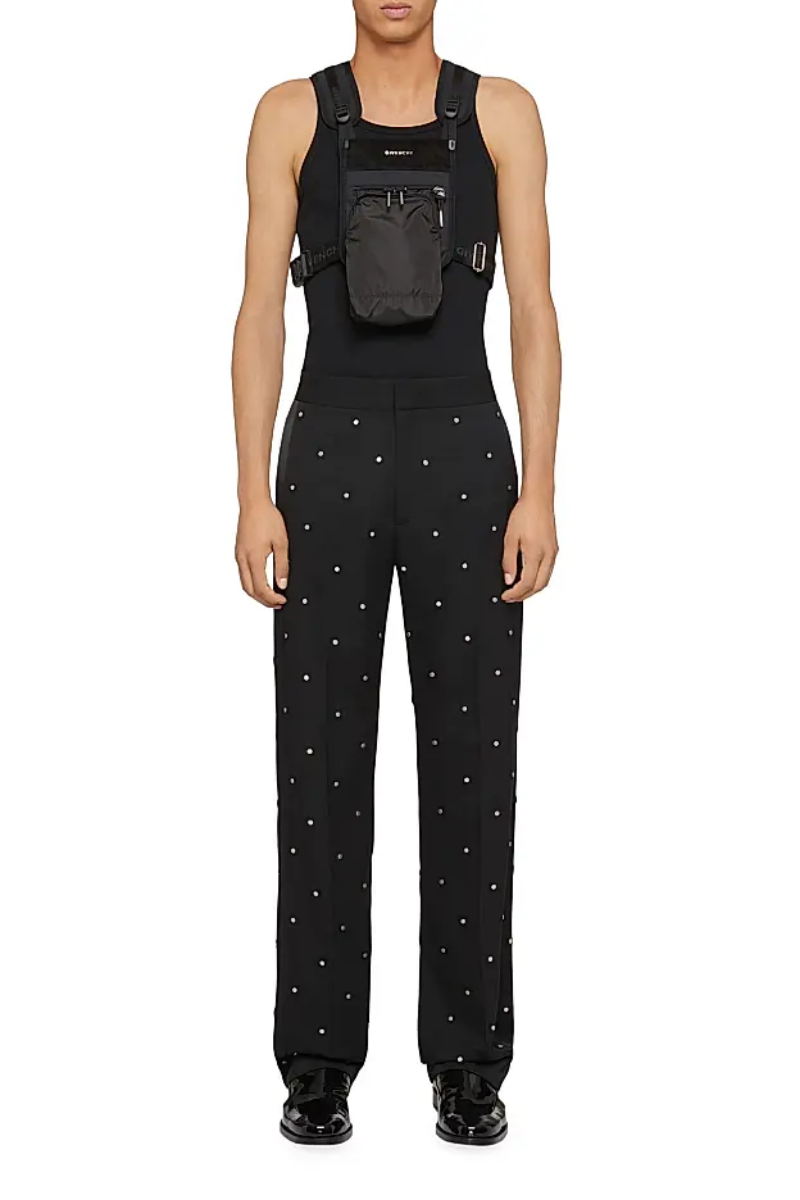 Givenchy Wide Leg With Side Bands-Black