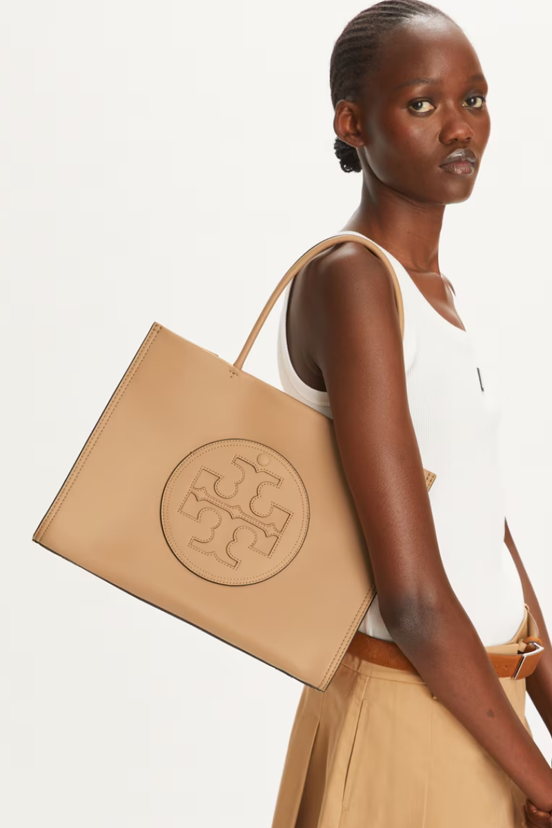Tory Burch Small Ella Eco Tote Light Sand 145612-200