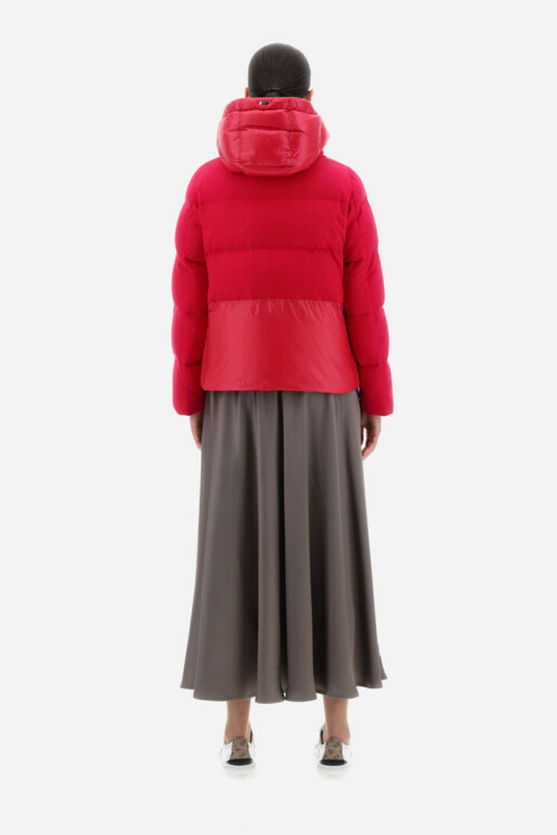 Herno Women's Cashmere Seta Piumino Corto Fuchsia
