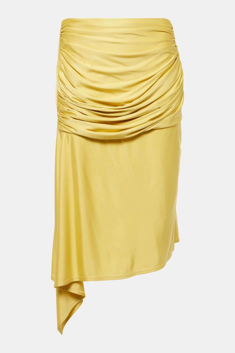 Givenchy Drapped Skirt_Banana