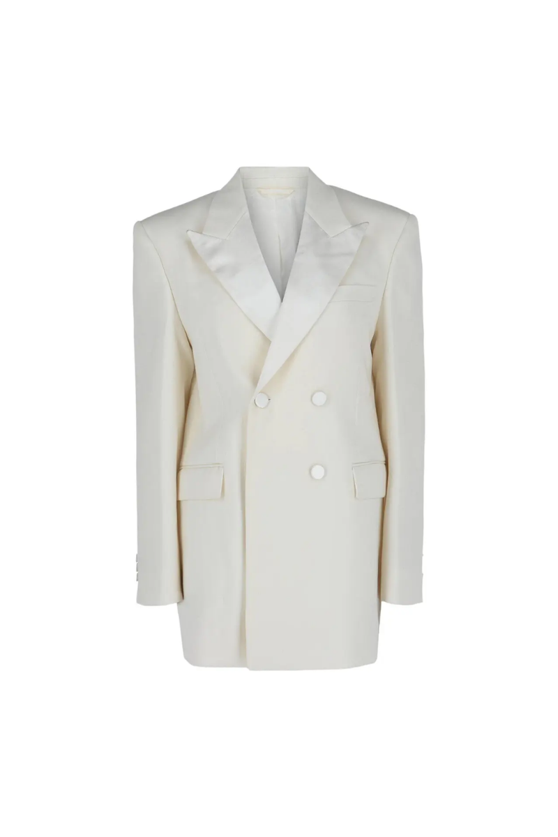 Givenchy Double Breasted Slim Fit Jacket-White