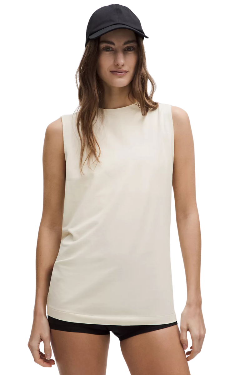 Lululemon All Yours Organic
Cotton Tank In Light Ivory