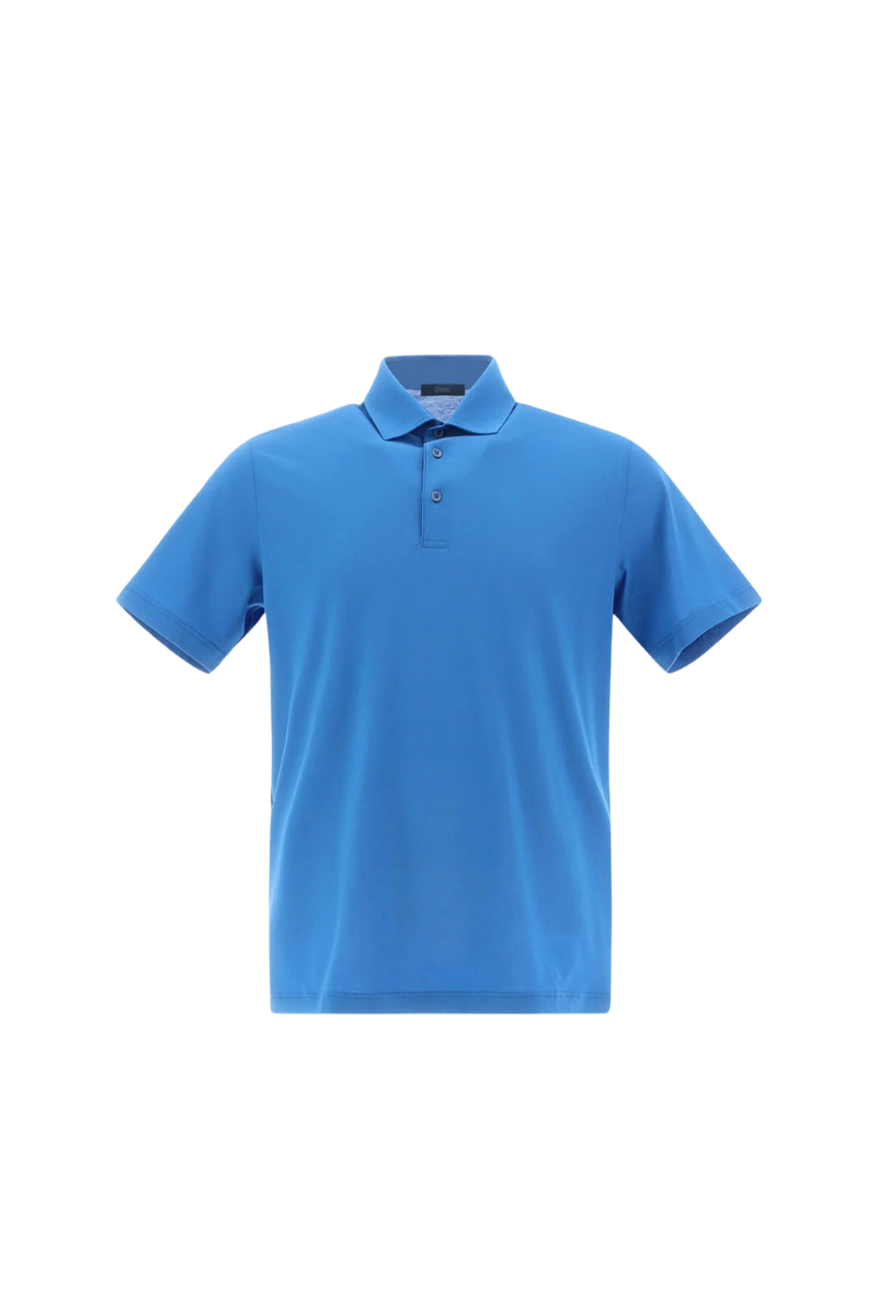 Herno Men Polo Jpl00115U-52005 Turquoise