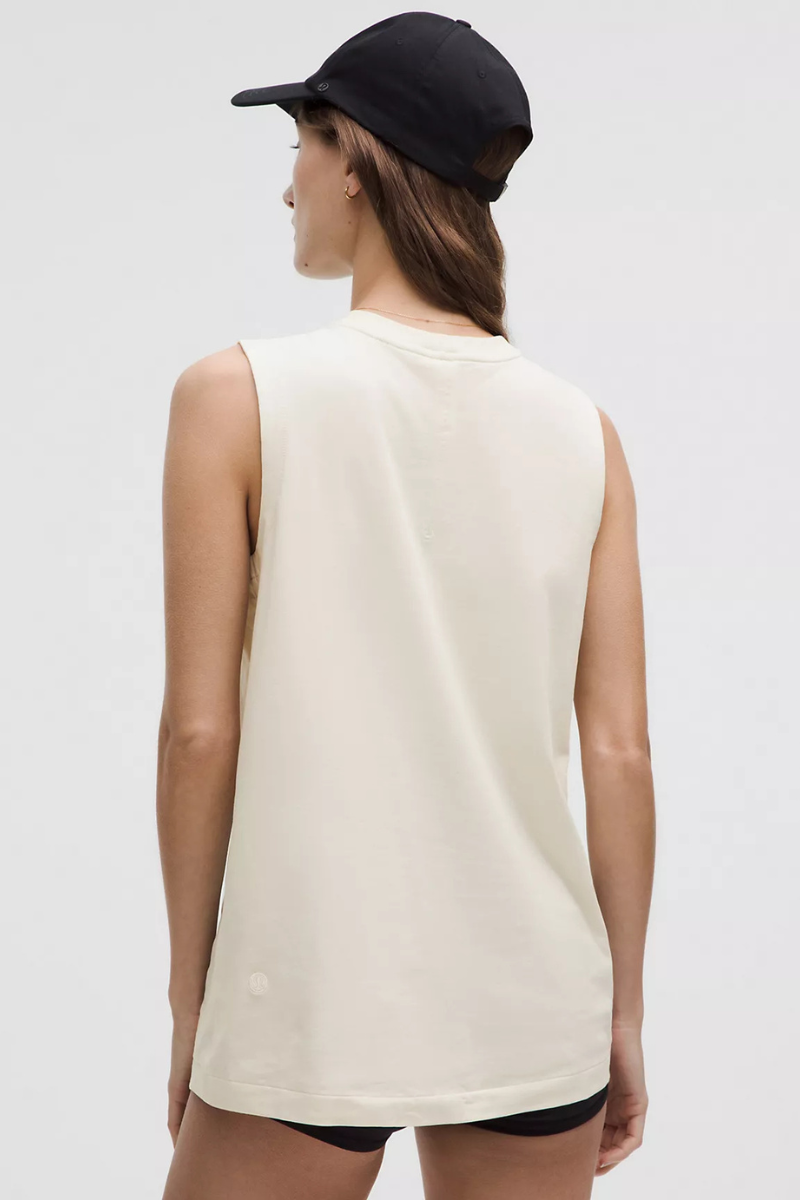 Lululemon All Yours Organic
Cotton Tank In Light Ivory