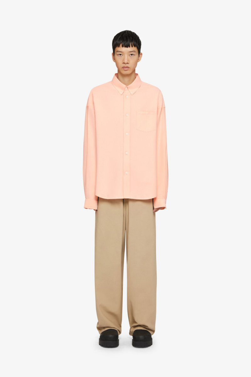 Givenchy Long Sleeves Shirt With Pocket_Powder