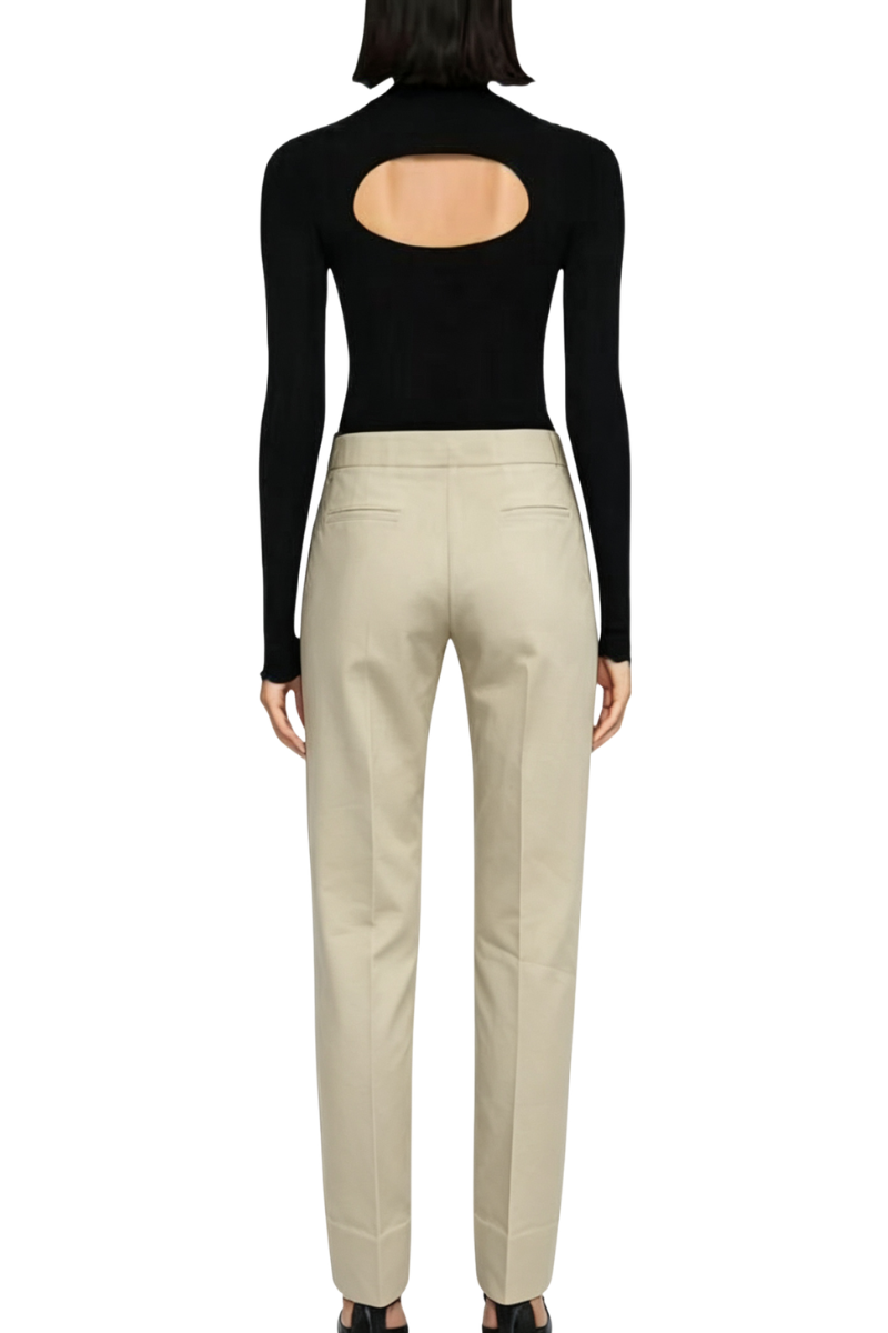 Givenchy High Waisted Tappered Trousers Beige BW50Q813MS