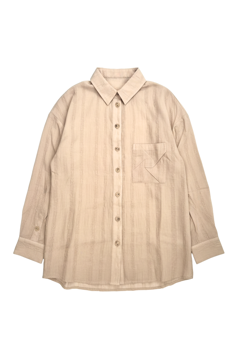 Max Simple Architect Wool Shirt - Cinnamon