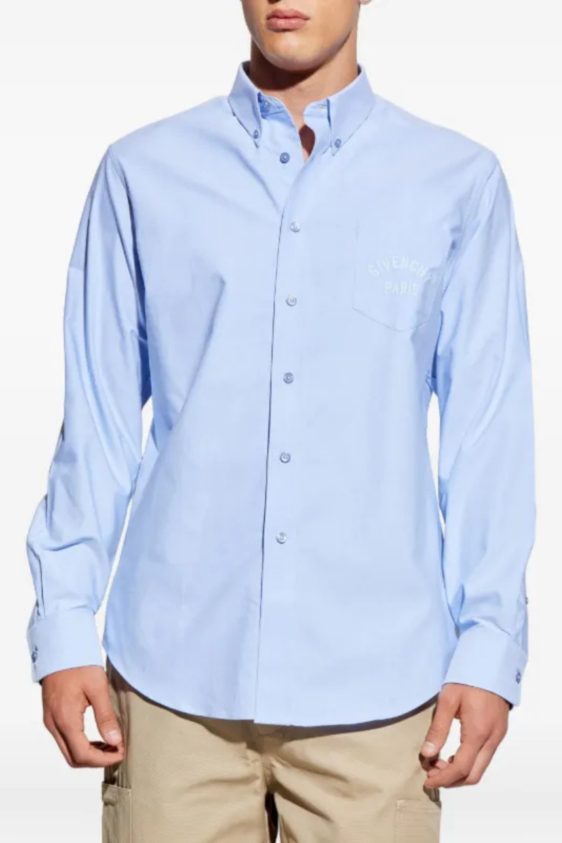 Givenchy Long Sleeves Shirt-Light Blue