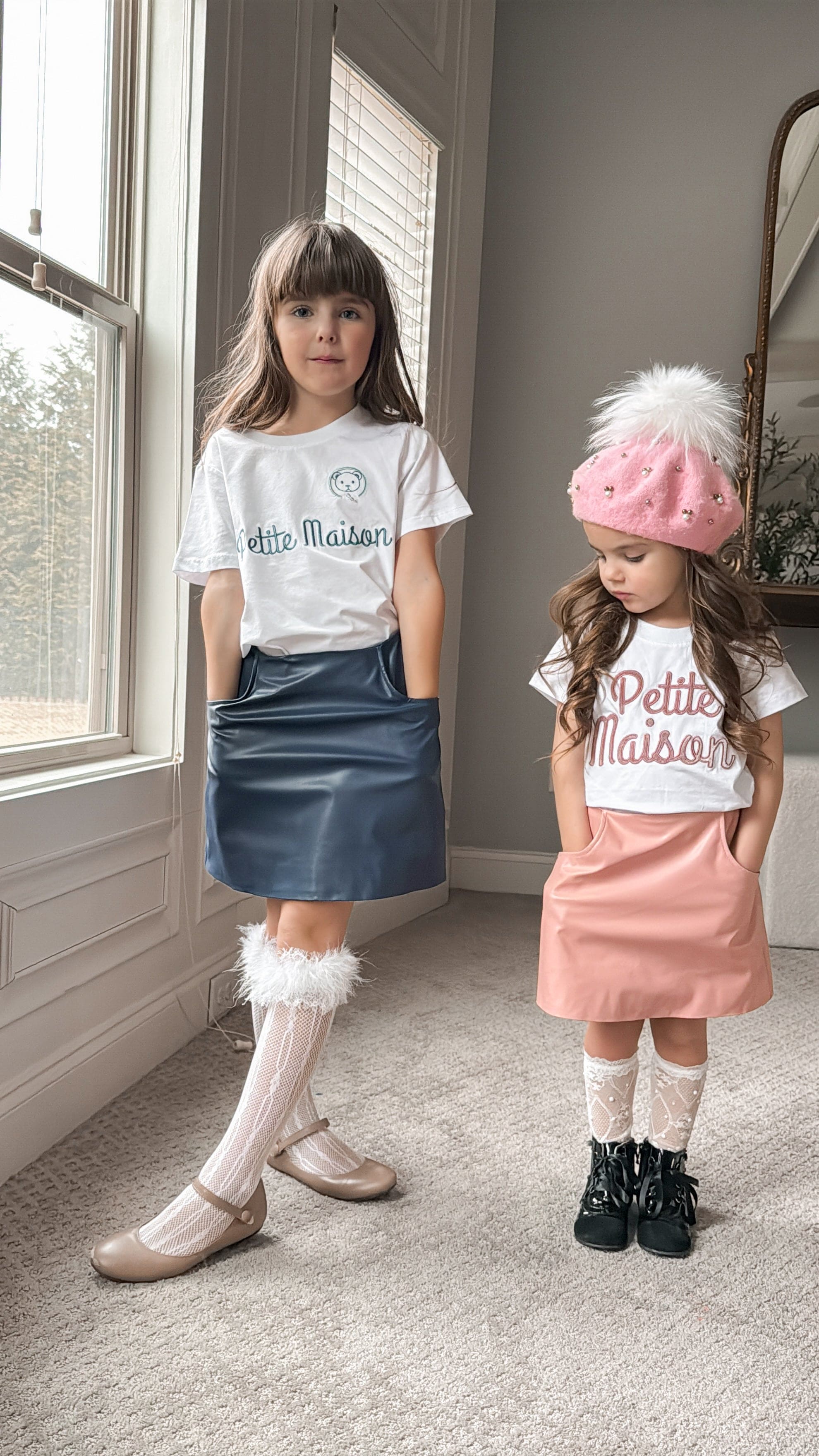 Petite Maison Pink Logo Pima Cotton T-Shirt - Petite Maison Kids