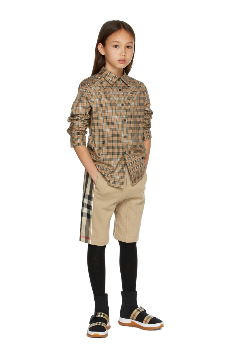 Burberry Kids Beige Vintage Check Shirt