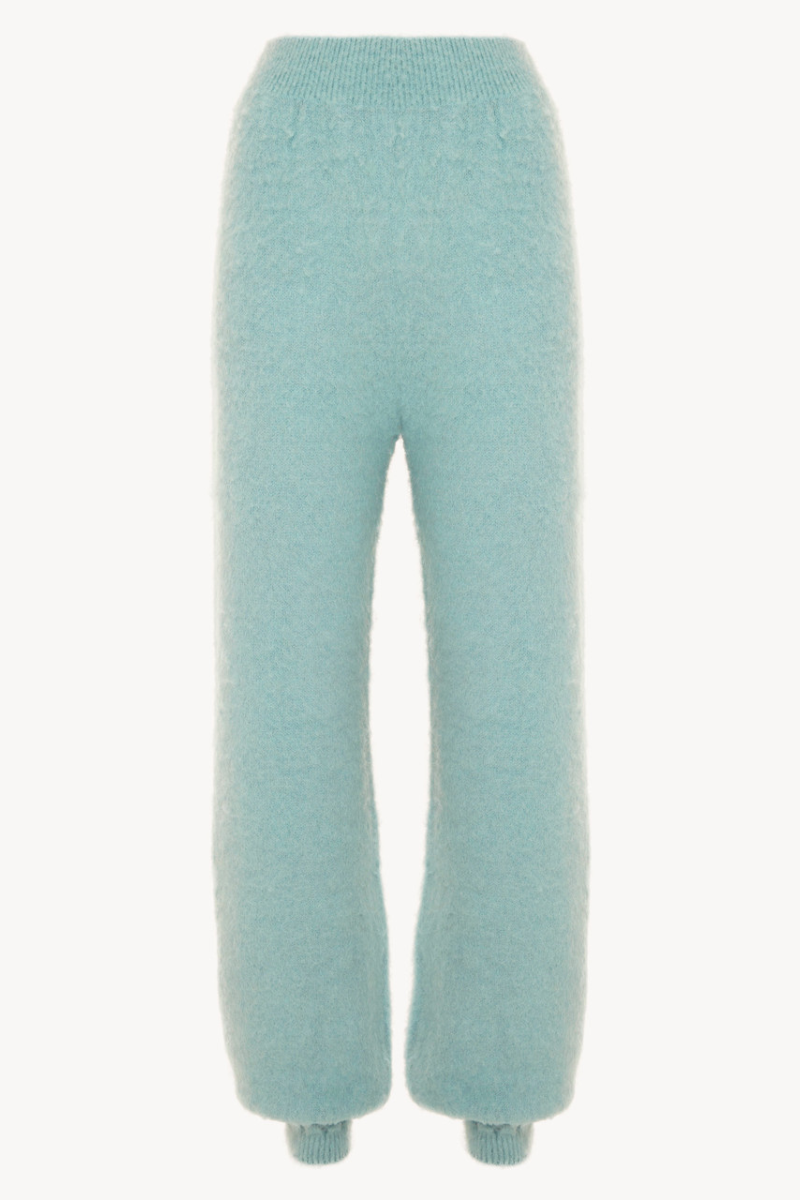 La Perla Alpaca blend Trousers in Almond Green