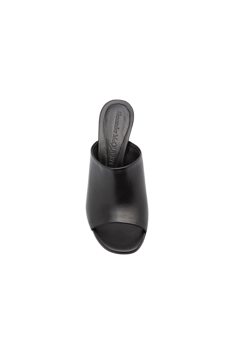 Alexander McQueen Calfskin Wedge Mules