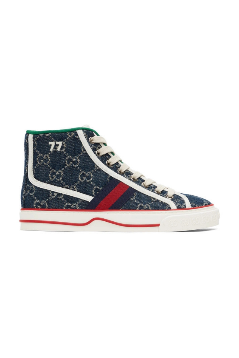 Gucci Blue Tennis 1977 High Sneakers