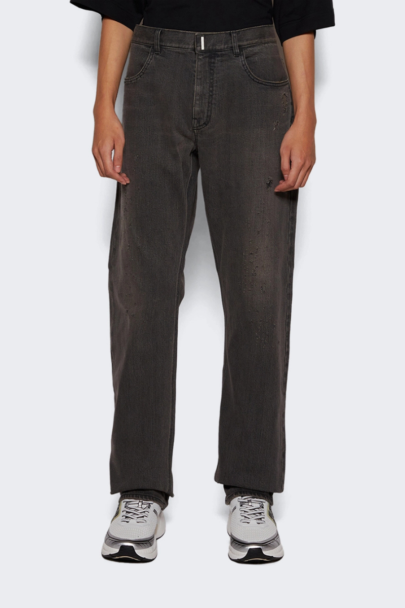 Givenchy Straight Fit 5 Pocket Trousers_Black
