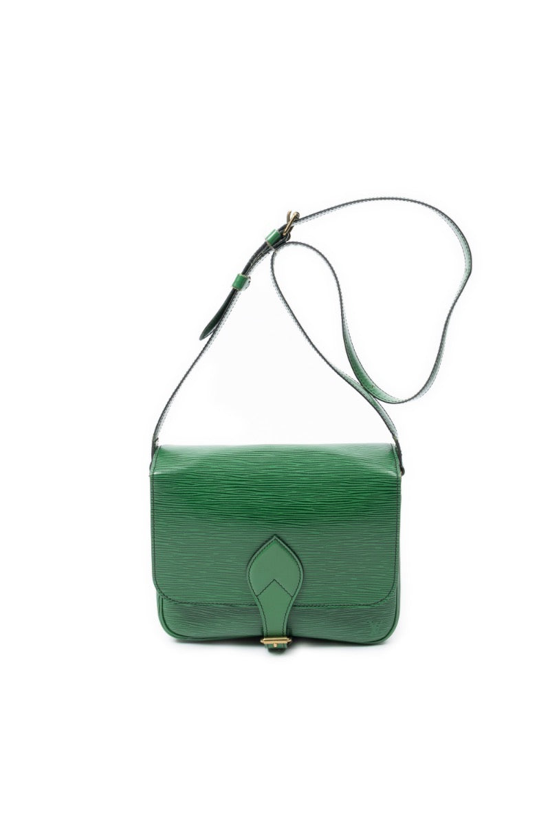 Cartouchiere Black Stitching-Green