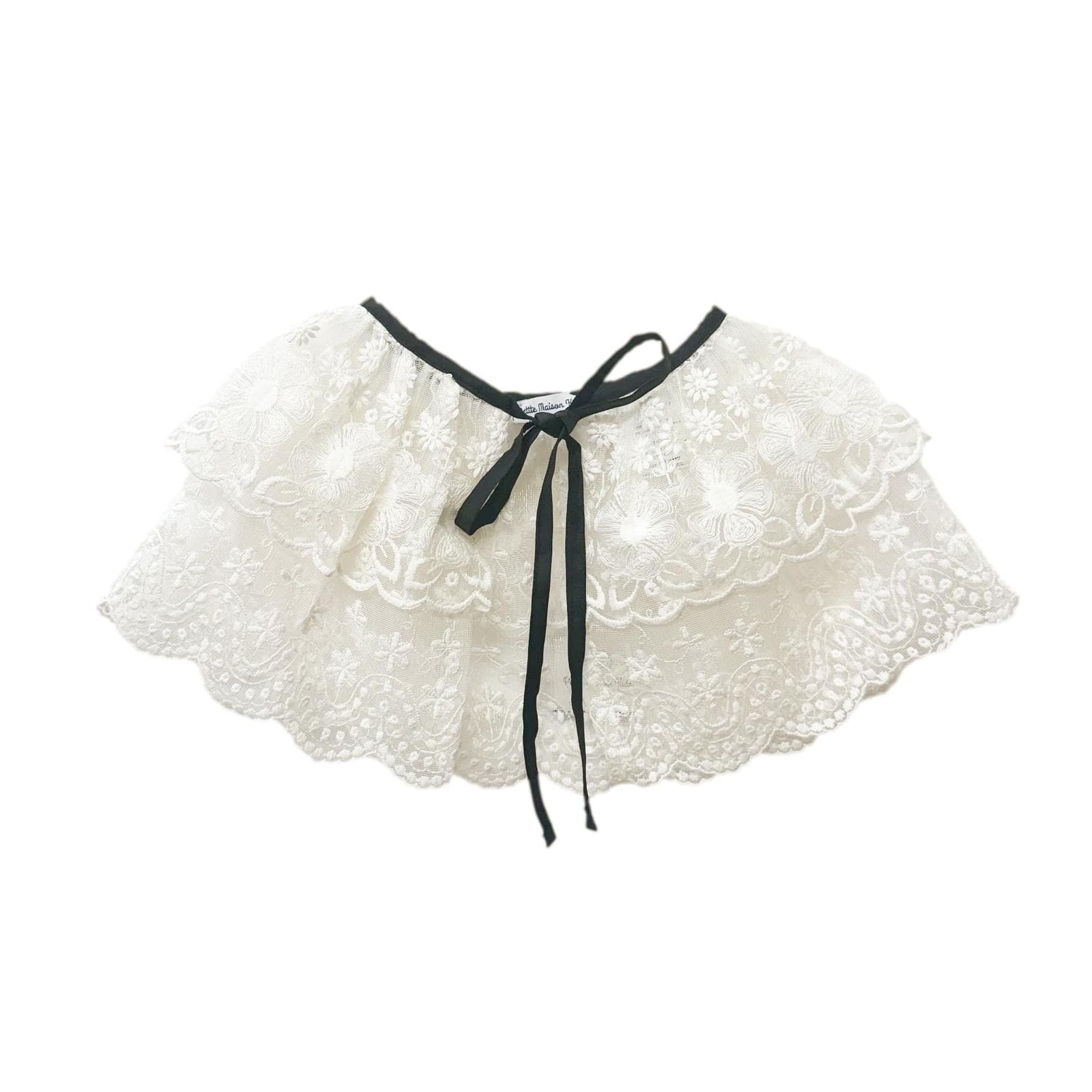 Coco-Ivory Lace Cape - Petite Maison Kids