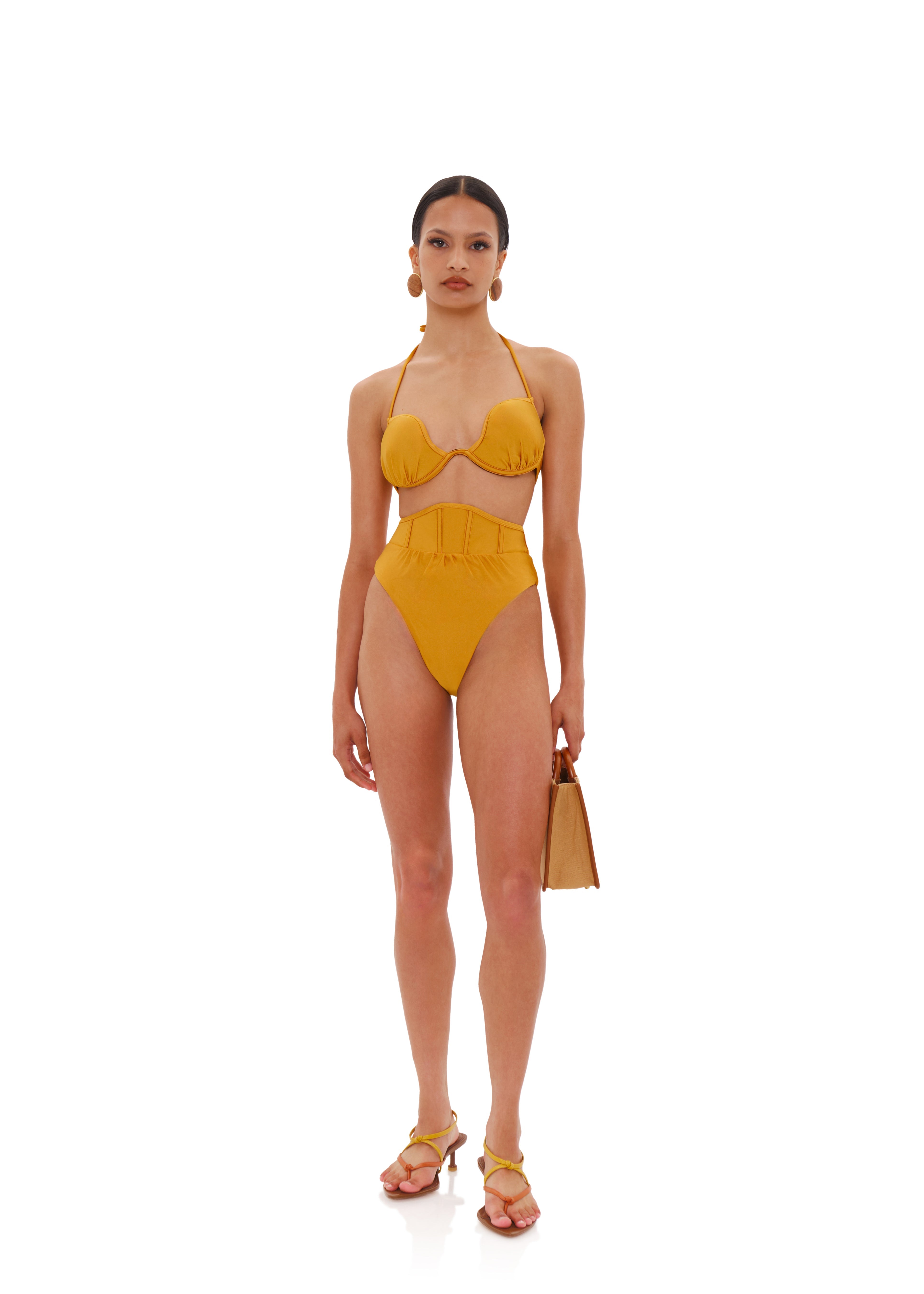 GURA BIKINI TOP - MUSTARD