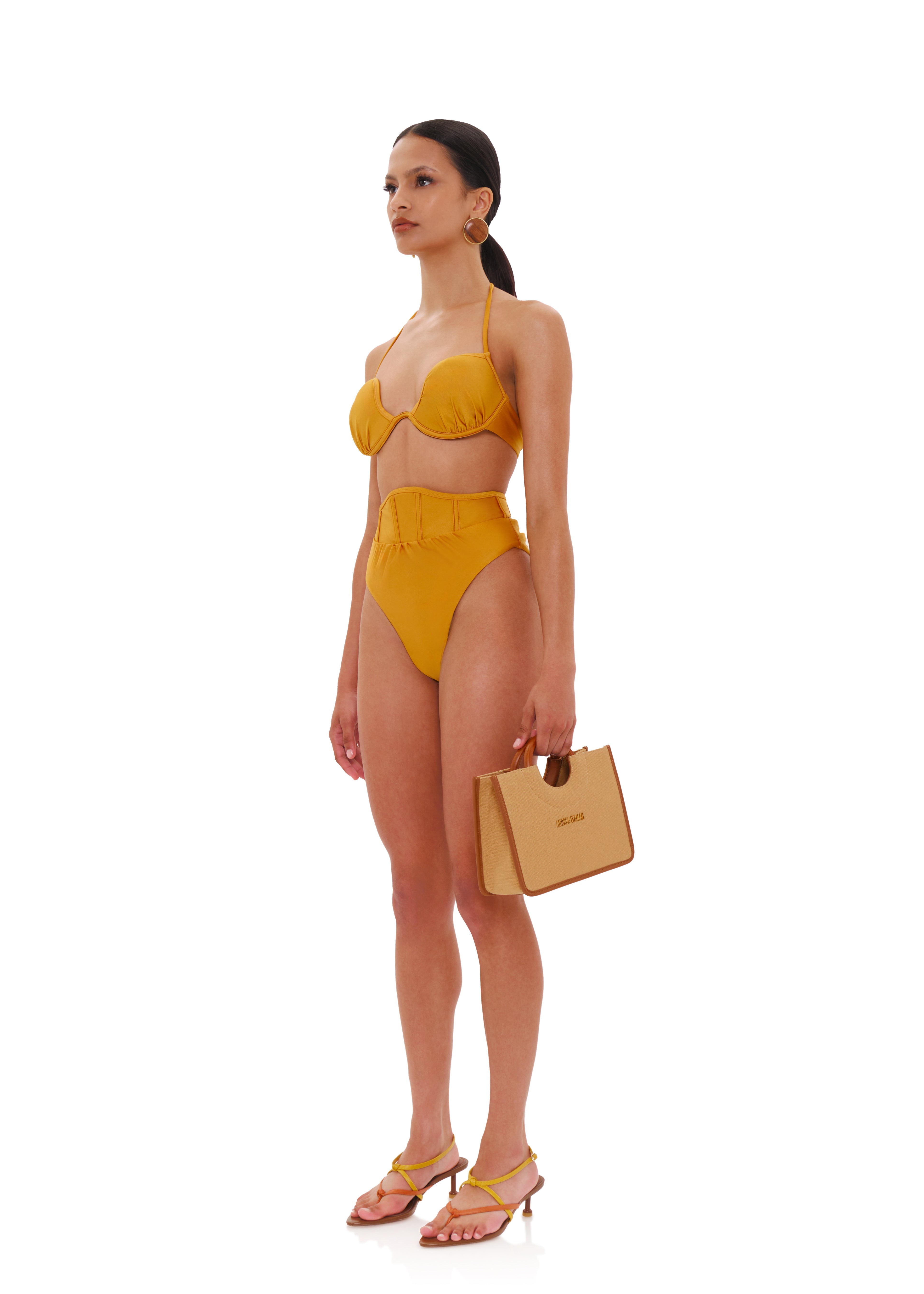 GURA BIKINI TOP - MUSTARD