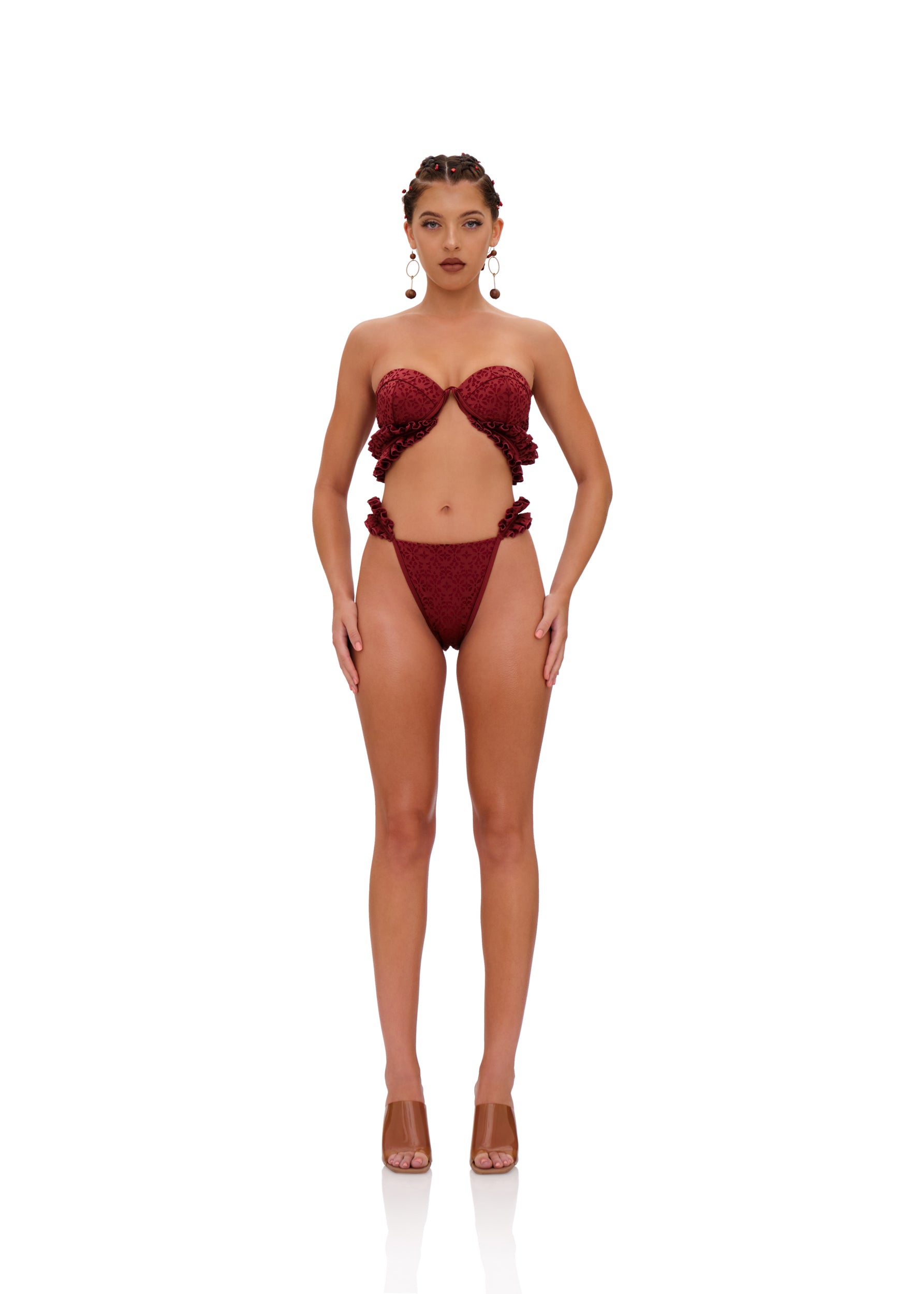 MULAN BIKINI BOTTOM - WINE