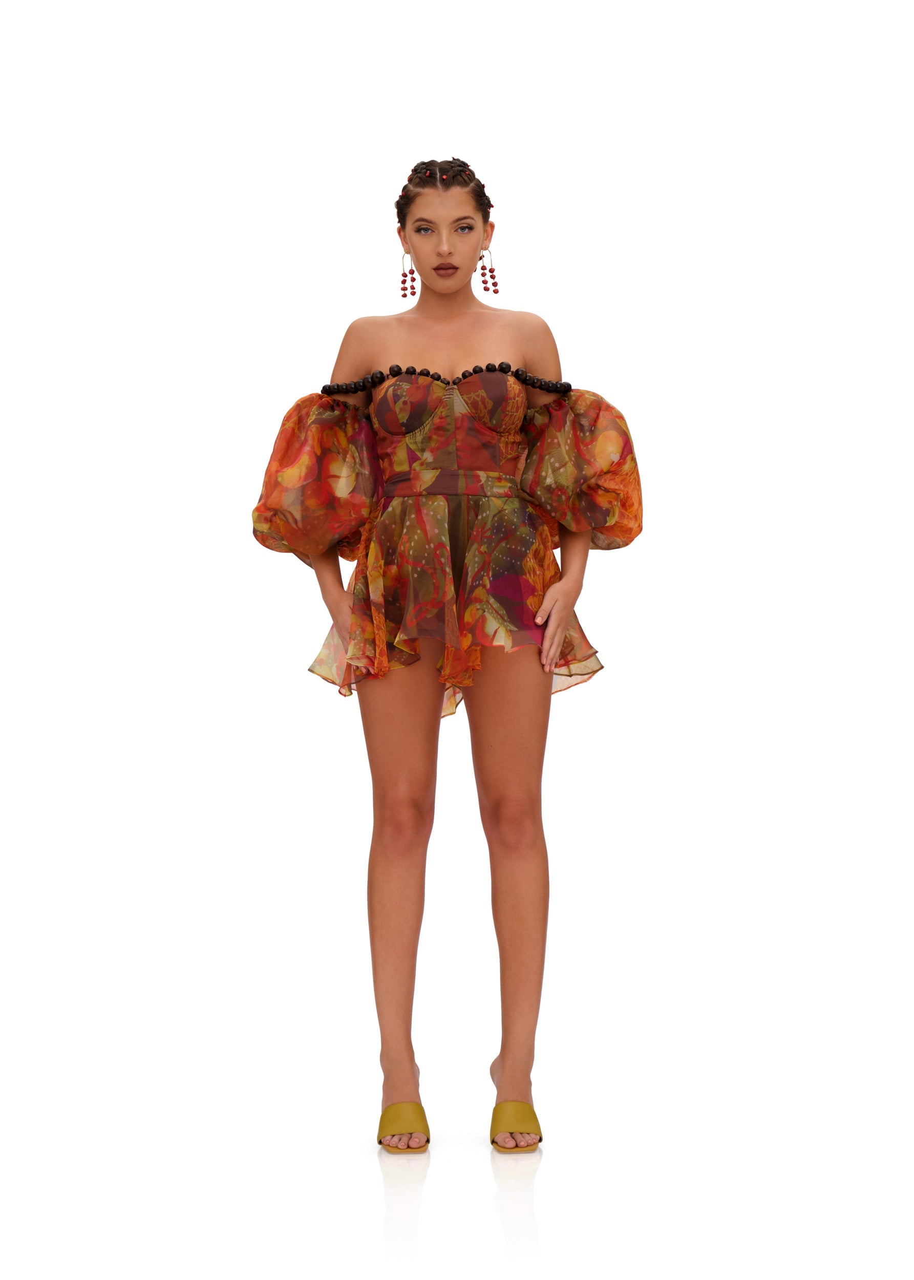 OMMA CROP TOP - KOLA PRINT