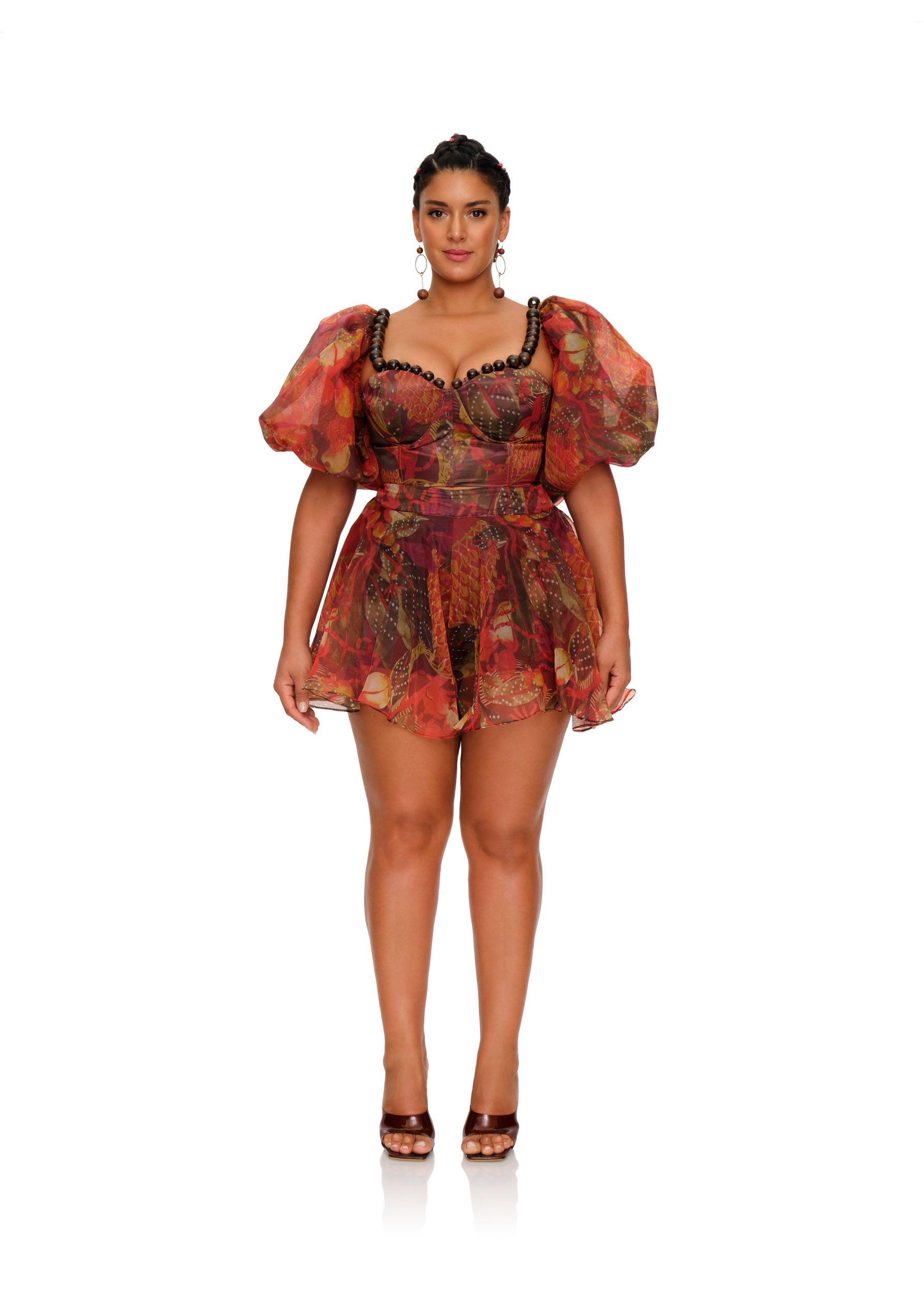 OMMA CROP TOP - KOLA PRINT