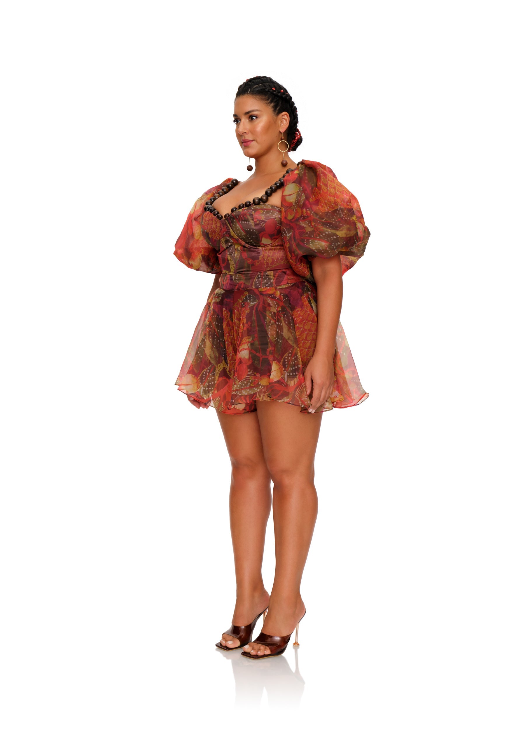 OMMA CROP TOP - KOLA PRINT