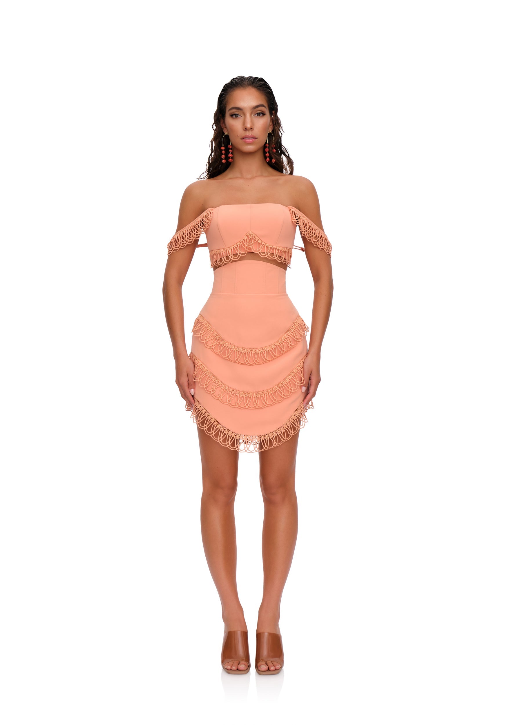 RIZO CROP TOP - POWDER PEACH