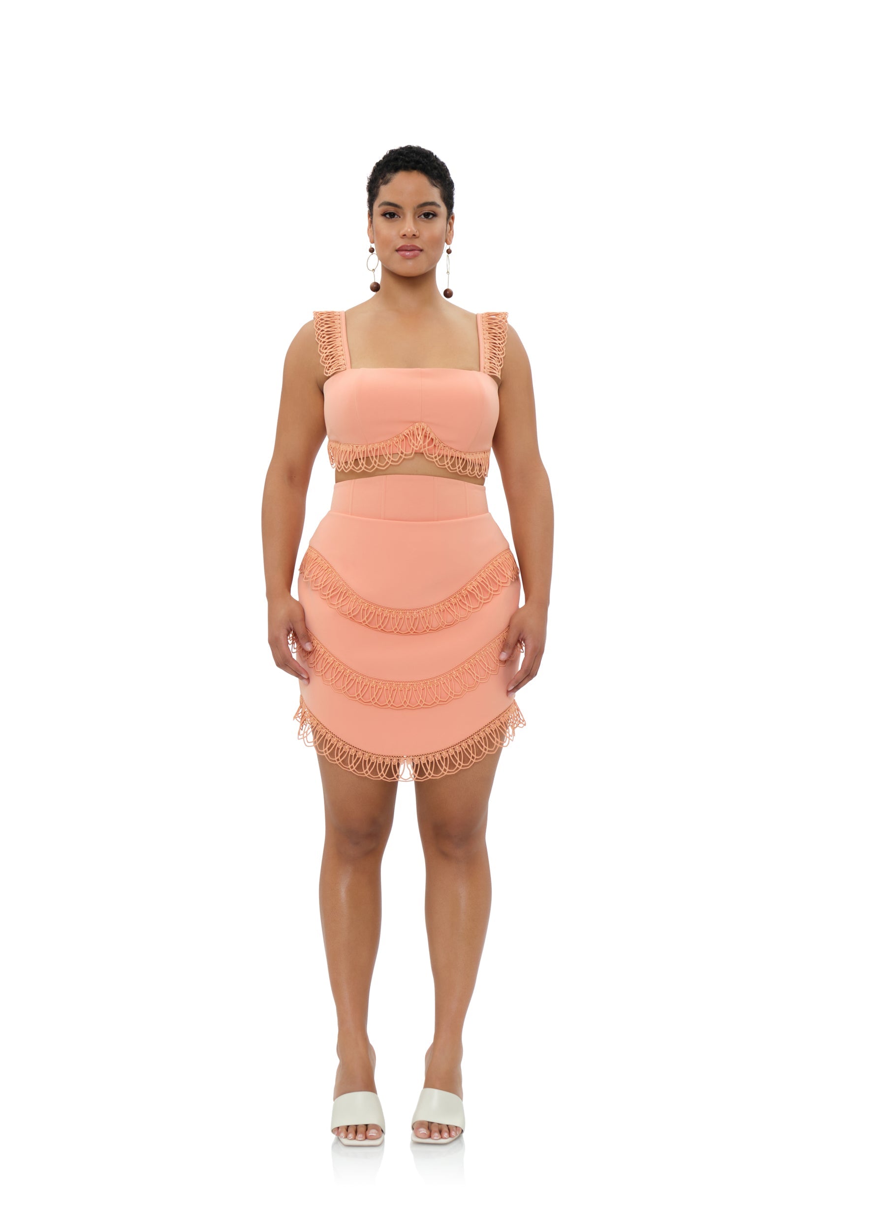 RIZO CROP TOP - POWDER PEACH