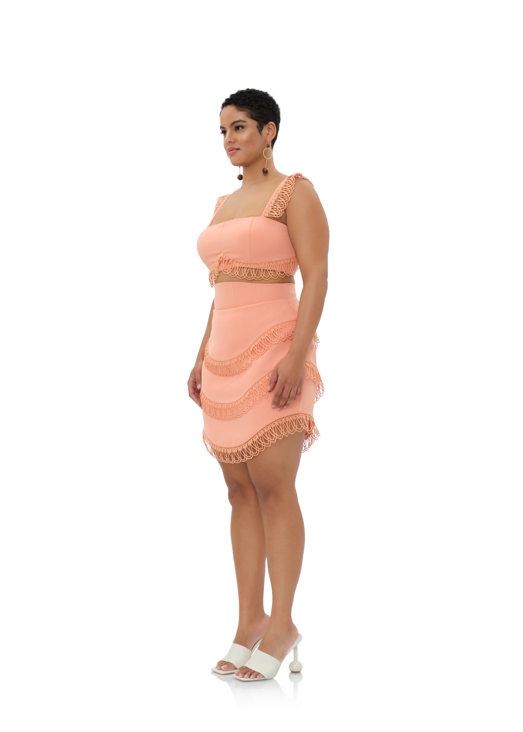 RIZO CROP TOP - POWDER PEACH