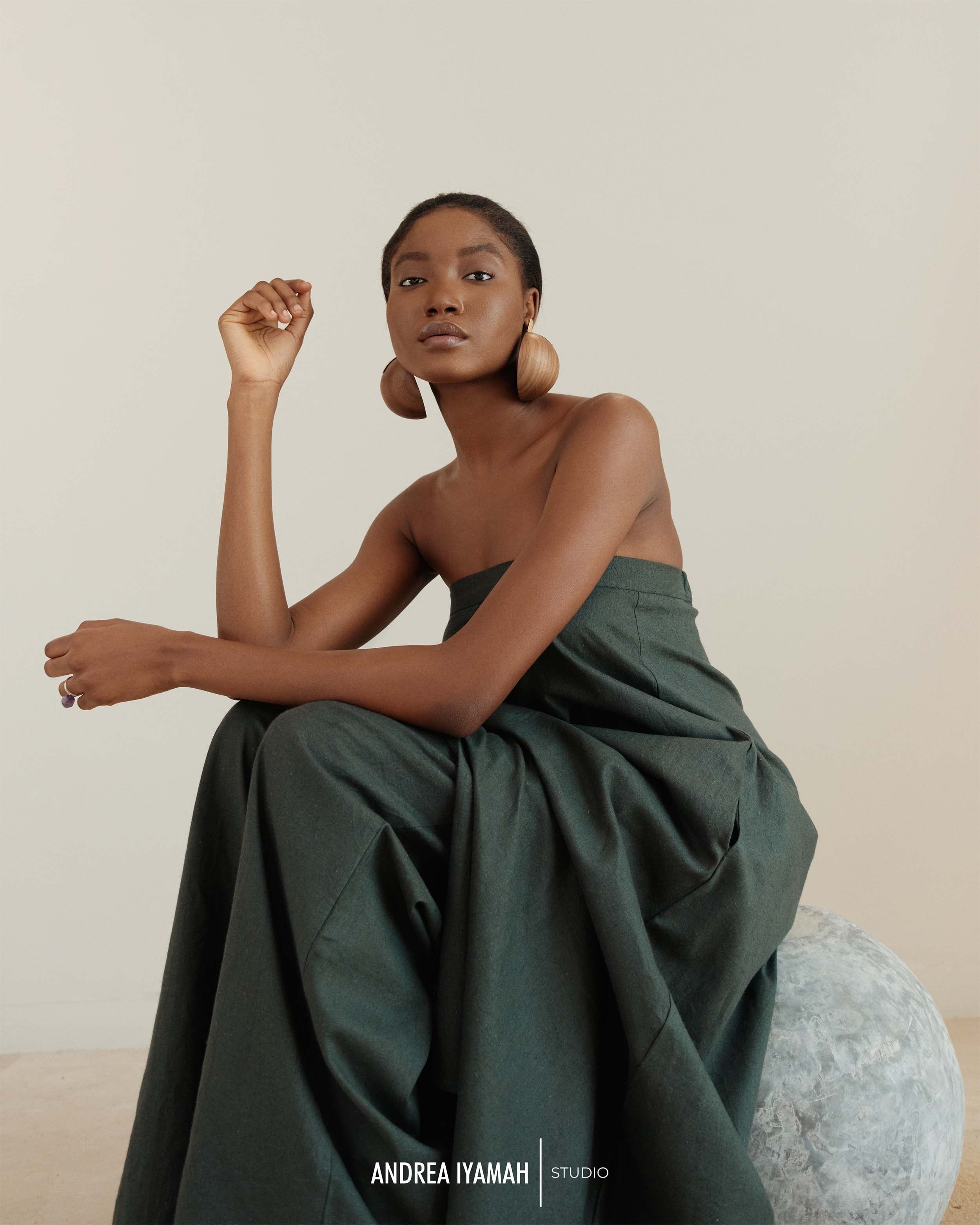 MANTU GREEN SHIRT DRESS