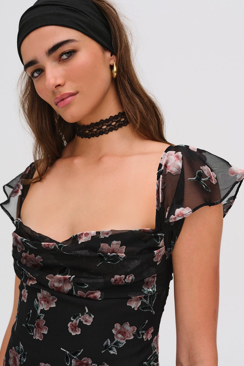 For Love & Lemons Aigrette Mini Dress