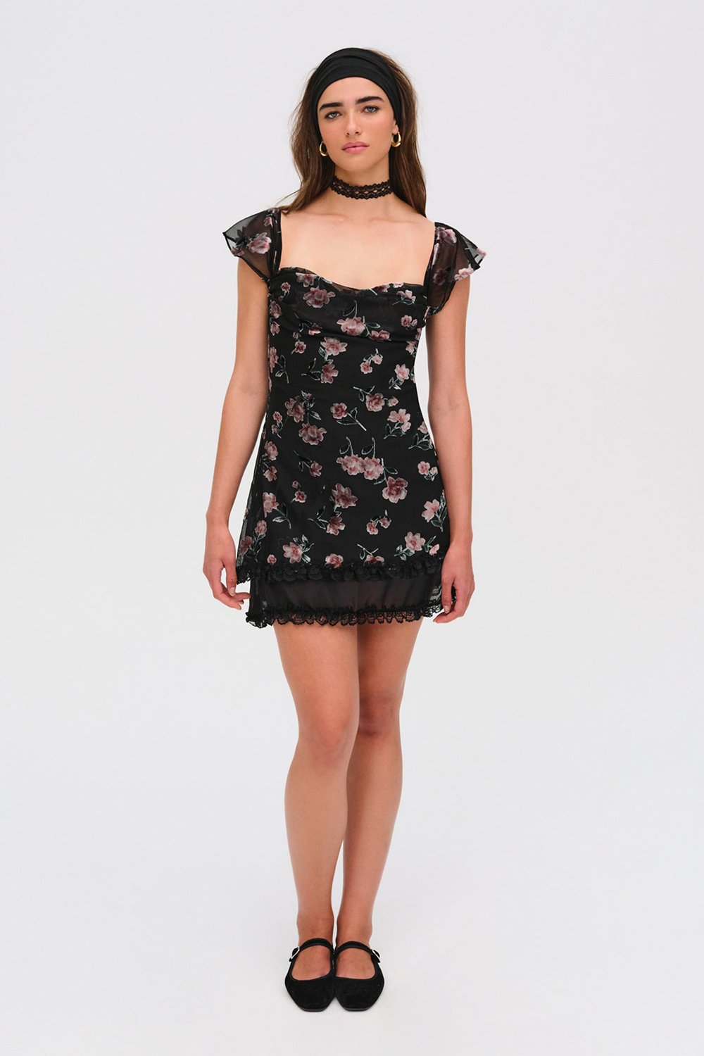 For Love & Lemons Aigrette Mini Dress