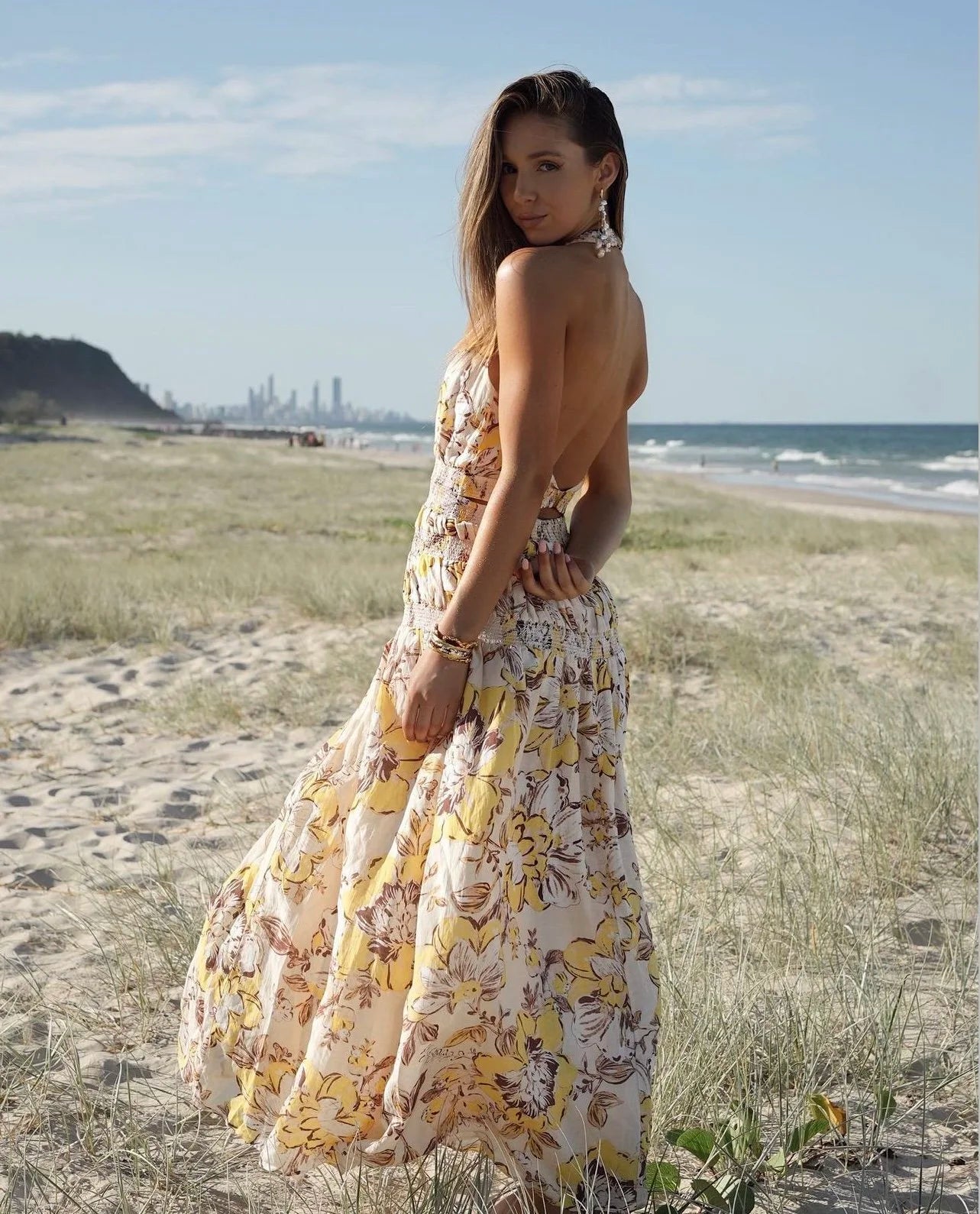 @siennaespie in Significant Other Aisha Maxi Dress