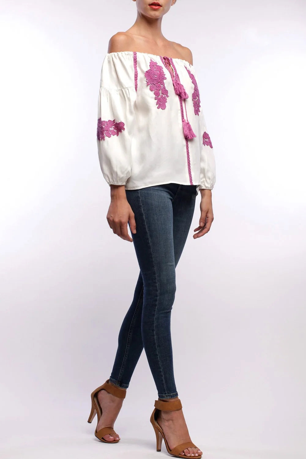 Line & Dot Alicia Embellishment Top