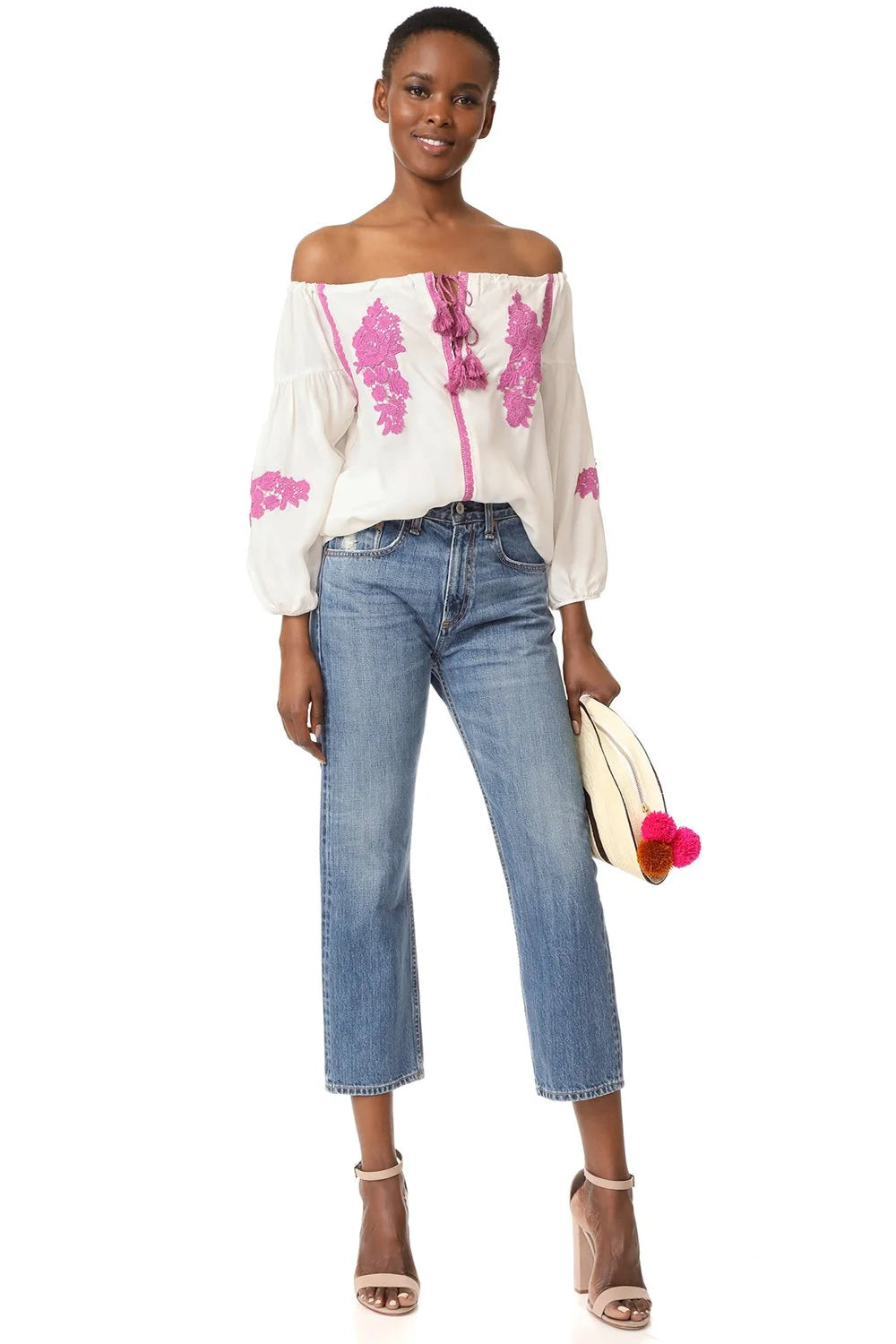 Line & Dot Alicia Embellishment Top