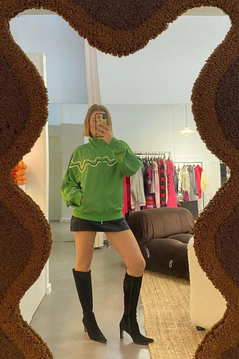 House of Sunny All Star Tracksuit Top - Perfect Green