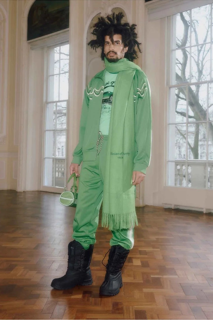 House of Sunny All Star Tracksuit Pant - Perfect Green