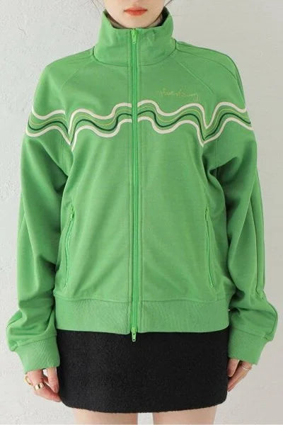 House of Sunny All Star Tracksuit Top - Perfect Green