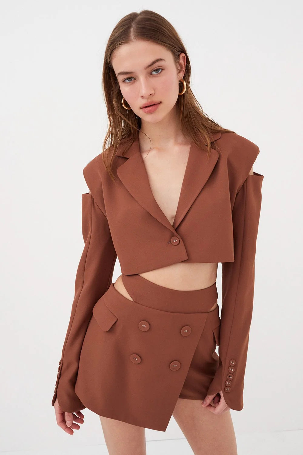 For Love & Lemons Alysa Crop Blazer