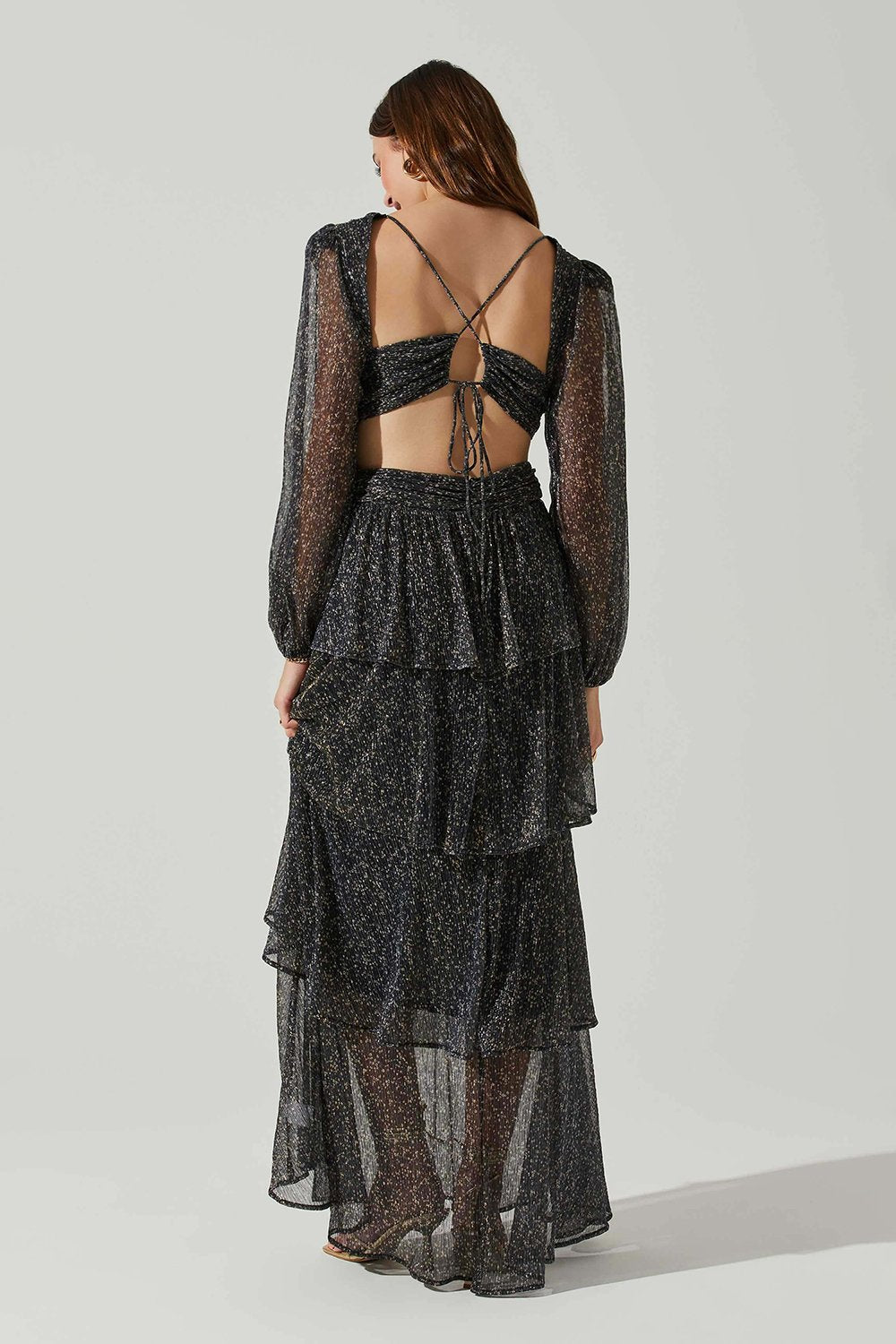 ASTR the Label Anora Dress - Black Multi