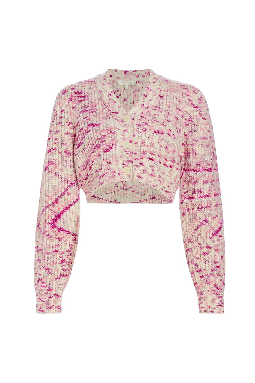 LoveShackFancy Avignon Crop Cardigan - Berry Medley